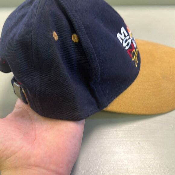 Vintage 90’s‎ Men's NBC Sports 6 Panel Semi-Flat Baseball Trucker Hat Cap OSFA - Picture 3 of 7
